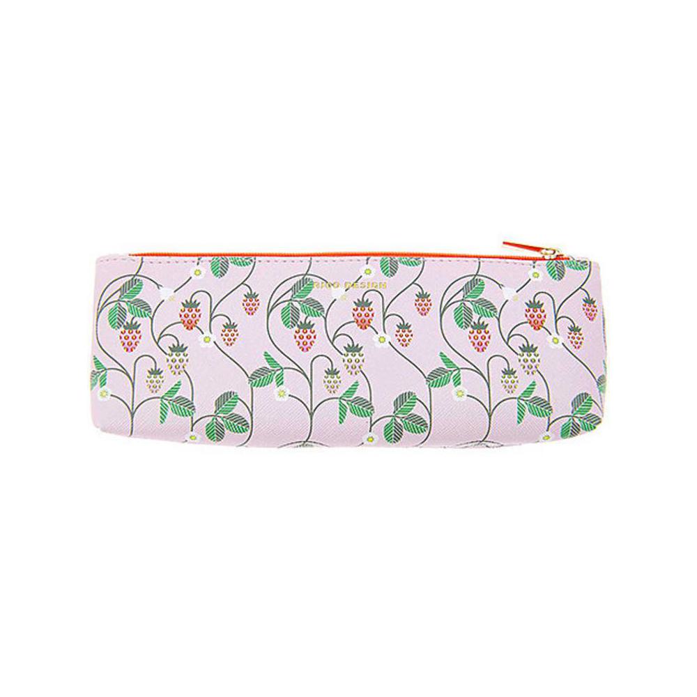 Pouch, Art & School, Rico Design, Pencil Case, Pink Strawberries, 746463